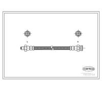 Tubo flessibile freno anteriore 19035104 CORTECO per MITSUBISHI PAJERO I L200