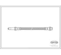 Tubo flessibile freno anteriore 19035285 CORTECO per MERCEDES-BENZ CLK Cabriolet