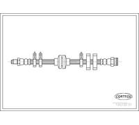 Tubo flessibile freno Assale anteriore 19018131 CORTECO per FIAT LANCIA