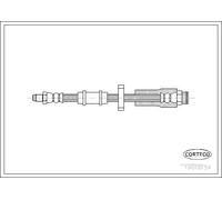 Tubo flessibile freno Assale anteriore 19018154 CORTECO per CITROËN FIAT PEUGEOT
