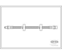 Tubo flessibile freno Assale anteriore 19018186 CORTECO per AUDI VW SEAT