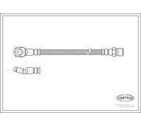 Tubo flessibile freno Assale anteriore 19018806 CORTECO per MERCEDES-BENZ