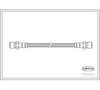 Tubo flessibile freno Assale anteriore 19018920 CORTECO per VW KAEFER