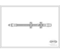 Tubo flessibile freno Assale anteriore 19020442 CORTECO per AUDI VW VOLVO