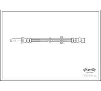 Tubo flessibile freno Assale anteriore 19020538 CORTECO per SEAT TOLEDO I