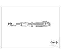 Tubo flessibile freno Assale anteriore 19025840 CORTECO per FIAT PEUGEOT CITROËN