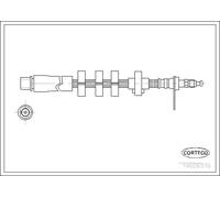 Tubo flessibile freno Assale anteriore 19026370 CORTECO per PEUGEOT 406