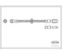 Tubo flessibile freno Assale anteriore 19026392 CORTECO per AUDI SKODA VW SEAT