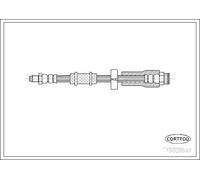 Tubo flessibile freno Assale anteriore 19026697 CORTECO per PEUGEOT FIAT CITROËN