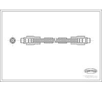 Tubo flessibile freno Assale anteriore 19031070 CORTECO per AUDI VW