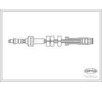 Tubo flessibile freno Assale anteriore 19031606 CORTECO per FIAT SEICENTO / 600