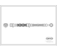 Tubo flessibile freno Assale anteriore 19032319 CORTECO per LAND ROVER