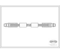 Tubo flessibile freno Assale anteriore 19035113 CORTECO per VW PASSAT B5.5