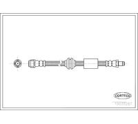 Tubo flessibile freno Assale anteriore 19035287 CORTECO per MERCEDES-BENZ