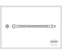 Tubo flessibile freno Assale anteriore 19035874 CORTECO per MERCEDES-BENZ