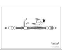 Tubo flessibile freno Assale anteriore Dx 19032885 CORTECO per FORD FIESTA IV