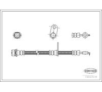 Tubo flessibile freno Assale anteriore Dx 19033578 CORTECO per TOYOTA COROLLA