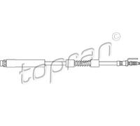 Tubo flessibile freno Assale anteriore Sx 303 980 TOPRAN per FORD