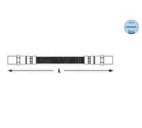 Tubo flessibile freno Assale posteriore 100 611 0012 MEYLE per AUDI VW