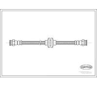 Tubo flessibile freno Assale posteriore 19018151 CORTECO per FIAT CINQUECENTO