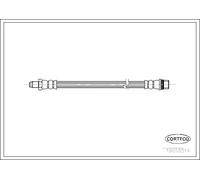 Tubo flessibile freno Assale posteriore 19018514 CORTECO per RENAULT 19 II 21