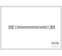 Tubo flessibile freno Assale posteriore 19018879 CORTECO per OPEL SAAB
