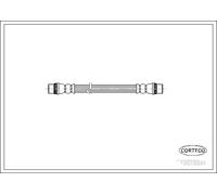 Tubo flessibile freno Assale posteriore 19018891 CORTECO per RENAULT DACIA