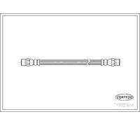 Tubo flessibile freno Assale posteriore 19020655 CORTECO per AUDI COUPE B3 90 B3