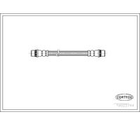 Tubo flessibile freno Assale posteriore 19025744 CORTECO per RENAULT CITROËN