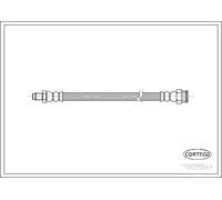Tubo flessibile freno Assale posteriore 19025843 CORTECO per PEUGEOT FIAT
