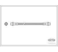 Tubo flessibile freno Assale posteriore 19025844 CORTECO per AUDI 100 C4 Avant