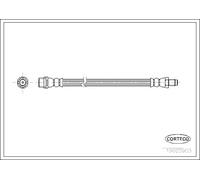Tubo flessibile freno Assale posteriore 19025903 CORTECO per AUDI A4 B5