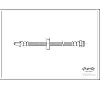Tubo flessibile freno Assale posteriore 19026383 CORTECO per FIAT LANCIA