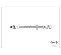 Tubo flessibile freno Assale posteriore 19026527 CORTECO per VOLVO S90 I