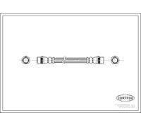 Tubo flessibile freno Assale posteriore 19026530 CORTECO per RENAULT CLIO II