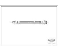Tubo flessibile freno Assale posteriore 19027934 CORTECO per PEUGEOT FIAT VW