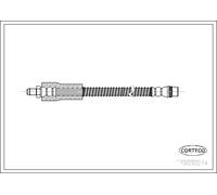 Tubo flessibile freno Assale posteriore 19030274 CORTECO per RENAULT OPEL NISSAN