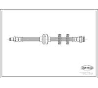 Tubo flessibile freno Assale posteriore 19031581 CORTECO per ALFA ROMEO FIAT