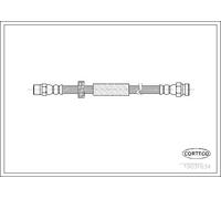 Tubo flessibile freno Assale posteriore 19031634 CORTECO per VW SEAT