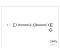 Tubo flessibile freno Assale posteriore 19032136 CORTECO per BMW 3 Coupé 3