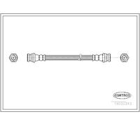 Tubo flessibile freno Assale posteriore 19032343 CORTECO per MAZDA 121 II DEMIO