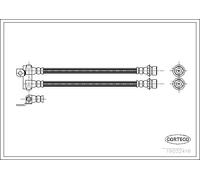 Tubo flessibile freno Assale posteriore 19032416 CORTECO per FORD