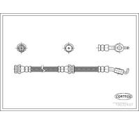 Tubo flessibile freno Assale posteriore 19032497 CORTECO per MAZDA XEDOS 6 626 V