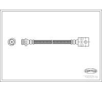 Tubo flessibile freno Assale posteriore 19032578 CORTECO per NISSAN TERRANO II