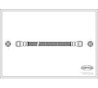 Tubo flessibile freno Assale posteriore 19034270 CORTECO per VW AUDI