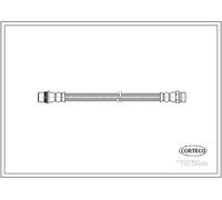 Tubo flessibile freno Assale posteriore 19034946 CORTECO per CITROËN PEUGEOT