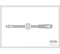 Tubo flessibile freno Assale posteriore 19035282 CORTECO per CITROËN PEUGEOT