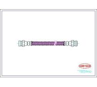 Tubo flessibile freno Assale posteriore Dx 19034452 CORTECO per HYUNDAI GETZ