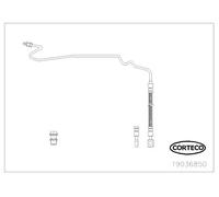 Tubo flessibile freno Assale posteriore Dx 19036850 CORTECO per SKODA VW SEAT