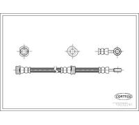 Tubo flessibile freno Assale posteriore Sx 19032241 CORTECO per NISSAN ALMERA II